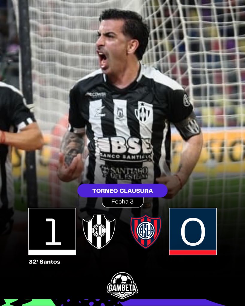 GambetaLP's tweet photo. [#Clausura🇦🇷] Fecha 3

📌 #CentralCórdoba🇦🇷 1-0 #SanLorenzo🇦🇷

▶️ ¡Triunfo necesario! Con gol de Michael Santos, el Ferroviario consiguió la primera victoria del torneo ante el Ciclón. El elenco visitante se mantiene con tres puntos. #CACC #CASLA https://t.co/0qXrU8wvwP