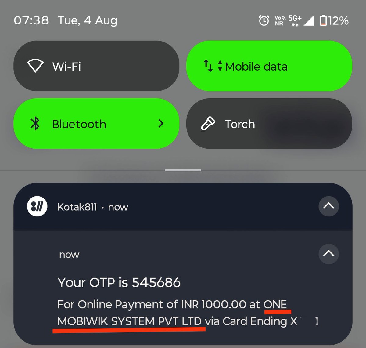 creditcardwalah's tweet photo. 🚨 Heads Up Kotak 811 Super Debit Card Users!

New trick to get 5% CB  with zero conv. fee.

✅Open Zomato → Payment Methods
✅Link MobiKwik Wallet → Add Money
✅Load upto 2000 at a time using your Kotak 811 Super Debit Card.

Ensure merchant name is "ONE MOBIKWIK SYSTEM PVT LTD" for instant tracking of CB

#Kotak811 #ccgeeks #Cashback #CreditCards