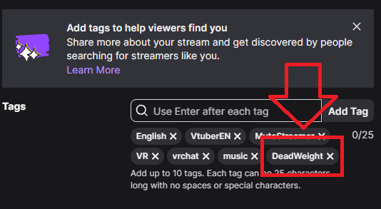 SokkzVr's tweet photo. If you are a Twitch streamer with under 1k CCV..

 please add this tag to your stream. 🙂 https://t.co/IInTTSfytJ