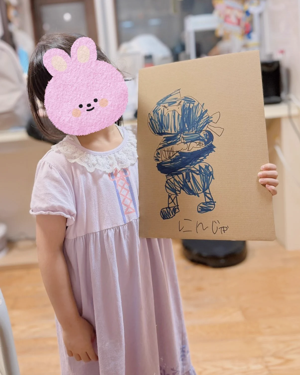 クピ子 ב-X: クピ美ちゃん作のにんじゃ🥷 ｶﾜｲｰ / X