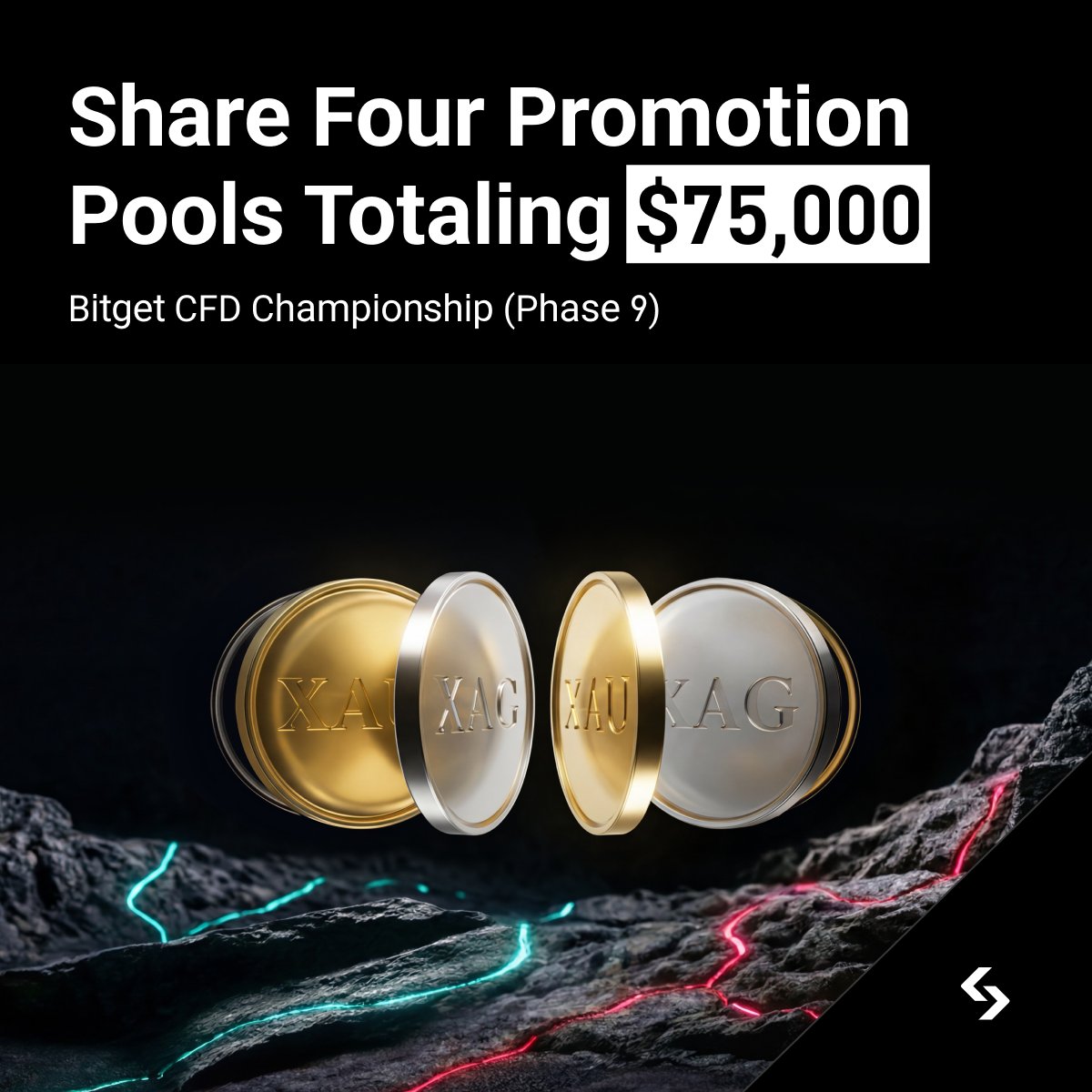 Bitget_TradFi's tweet photo. Join Bitget CFD Championship Phase 9 and compete for a 75,000 USDT prize pool!

📅 Period: Aug 3, 13:00 – Aug 17, 13:00 (UTC)

> Trade CFD to unlock Mystery Blind Boxes.
> Invite qualified new users and both earn rewards.
> Climb the leaderboard and win up to 4,000 USDT.
