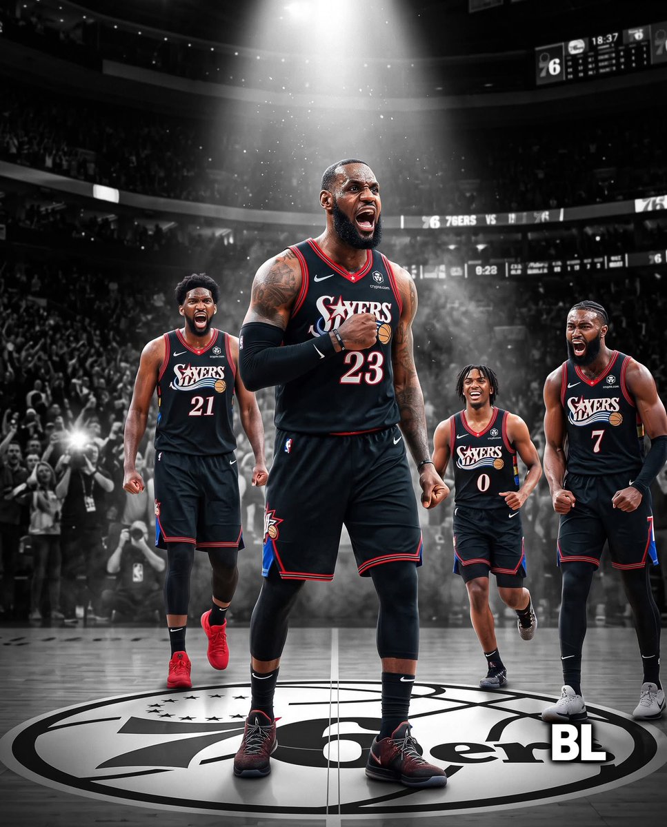 Hoopss's tweet photo. 76ers players' reactions to LeBron James' arrival

- Tyrese Maxey:
"I can't believe this is my life. Like, LeBron James is on my team."

- V. J. Edgecombe:
"It's LeBron, despite how old he is, he's still, to me, the greatest player of all time."

- Jaylen Brown:
"We got Bron and what an opportunity that is... to learn from one of, if not the GOAT, on the court, off the court."

- Joel Embiid:
"I have a good feeling about October. The playoffs are gonna be fun!"