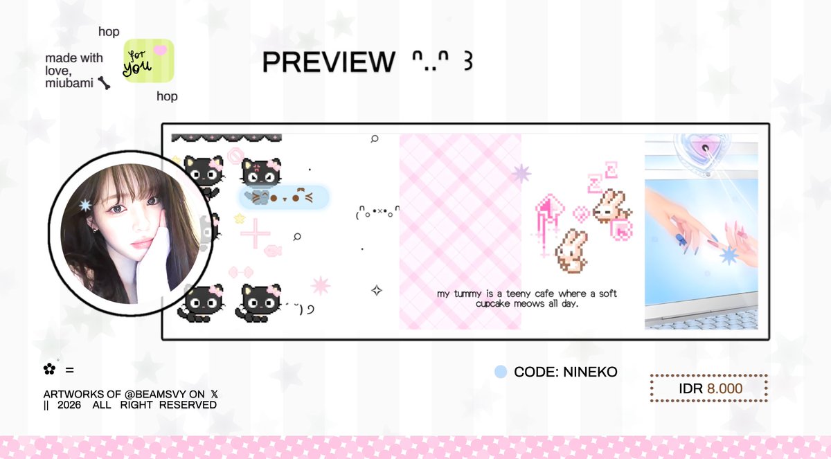 beamsvy's tweet photo. ✶ a repost would mean a lot!
 
hiyo muncimuns ____< aku punya 4 layout ready stock special chara < yuha, ian &amp; stella > price on pict! ✶ bisa langsung jemput ke DM or tele https://t.co/a3HmtSEyMe ya ♡ 
t. #zonauangㅤ https://t.co/3CgroAxZjY