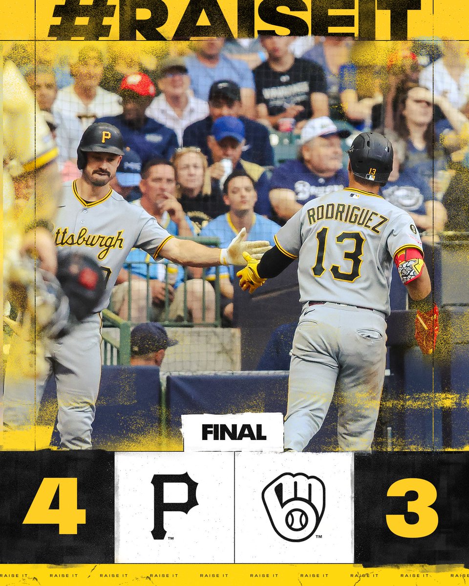 Pirates's tweet photo. Back in the W column! 🙌 https://t.co/XPjXUvZVQo