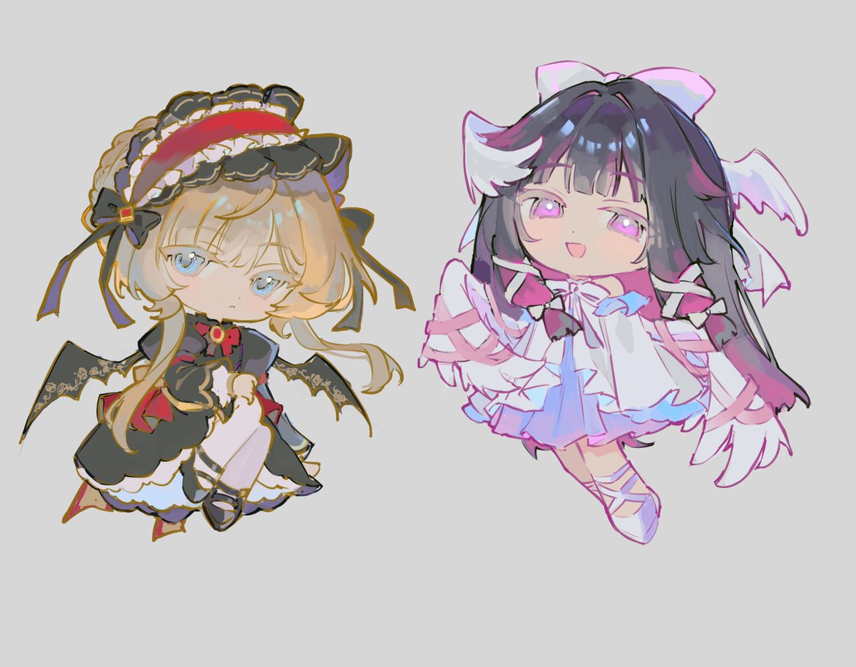 ringokurimu's tweet photo. sandrone and columbina 💖 https://t.co/dbYxIhOd1O