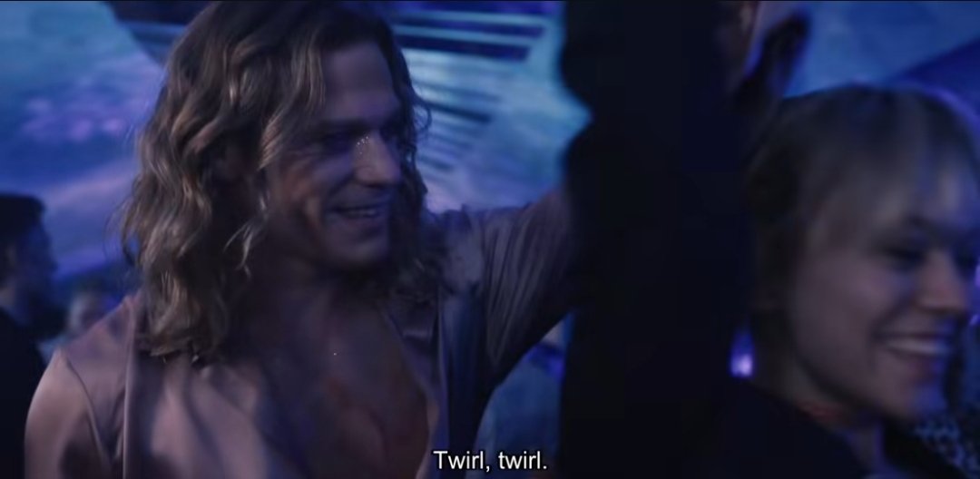 MrSpoocky's tweet photo. Yeah this was romantic but why we never talk about how this was Lestat's unconscious warning him over the fog of drunkenness that Baby Jenks had poisoned him/was distracting him from an assassination attempt 😭 https://t.co/LT2cG0RpmI