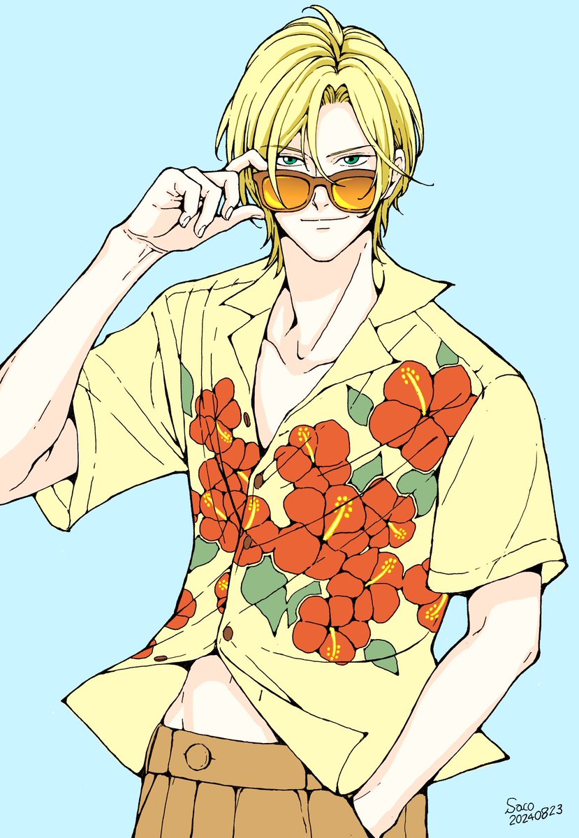 sacosummer's tweet photo. 夏のA🕶️(再掲)

毎日本当に暑い☀️😵💦 https://t.co/WqZZDKFtRE