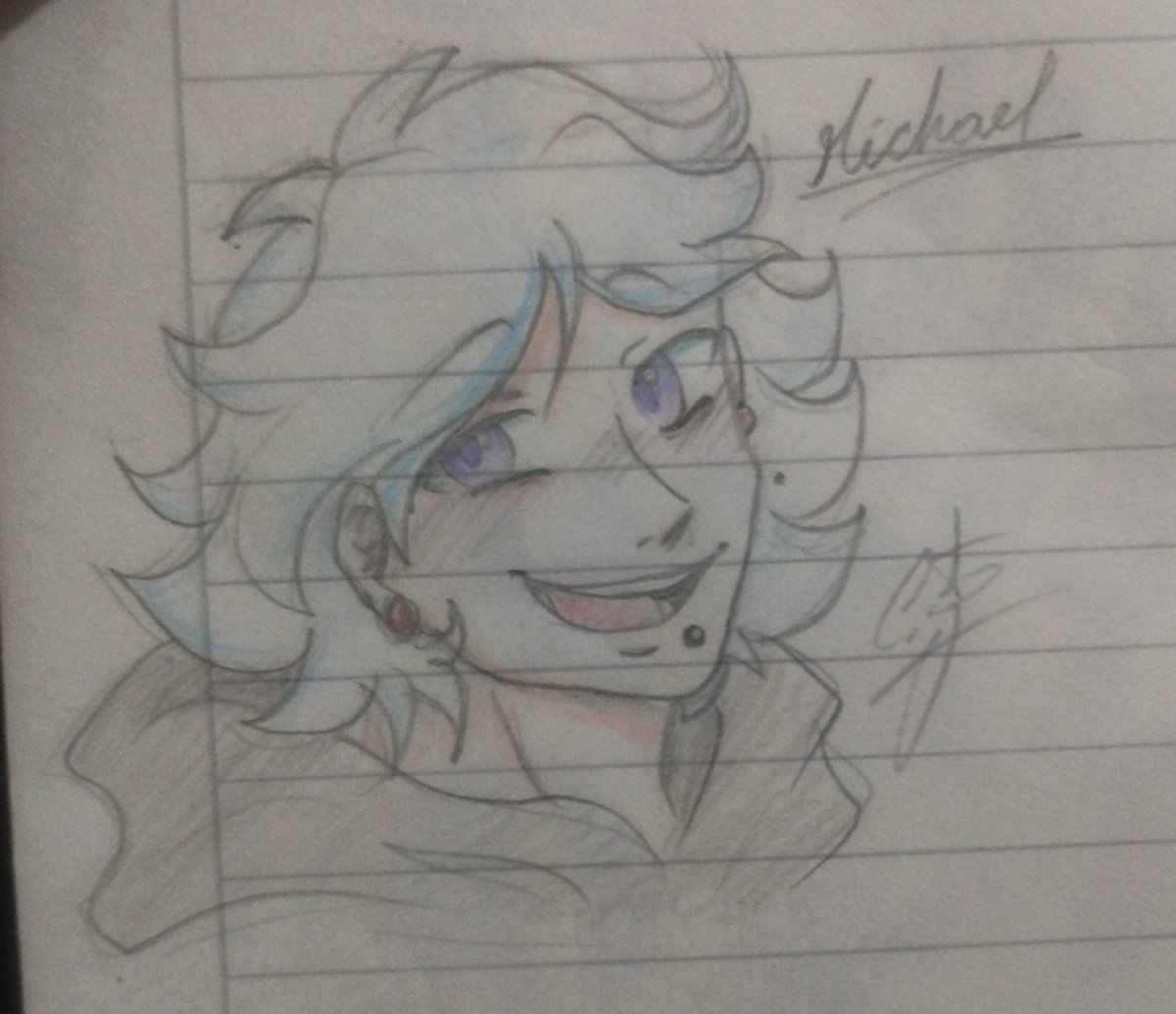 Katherine2710JJ's tweet photo. Dibujo del año pasado que hice de Michael 😭😭😭❤️❤️❤️ NE ENCANTAN LOS OJOS!!! (debo rebuscar en los rincones más oscuros de mi caja de cuadernos de dibujos)
#bigbrotherfnf #BBfnf #Michaelfnf https://t.co/7r6Ix6Szfc