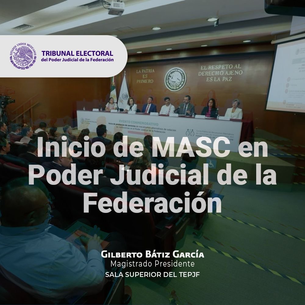 gbatizg's tweet photo. Hoy, el Poder Judicial de la Federación amplía las formas de hacer justicia.

La puesta en marcha del Centro Público de Mecanismos Alternativos de Solución de Controversias permite que, cuando la naturaleza del conflicto y la ley lo admitan, las personas participen en la construcción de acuerdos con certeza jurídica.

No es una justicia secundaria. Juzgar seguirá siendo indispensable cuando corresponda determinar derechos, controlar actos de autoridad o restablecer el orden jurídico. Pero hay diferencias que pueden resolverse mediante el entendimiento y la voluntad libre de las partes.

Ésta es también una cuestión de Estado. Las sociedades democráticas se distinguen por la calidad de las instituciones que construyen para procesar el conflicto.

En la justicia electoral lo sabemos bien: durante tres décadas hemos contribuido a que disputas políticas de enorme intensidad encuentren cauce en la Constitución y no en la confrontación sin reglas.

Por eso celebro este nuevo paso del Poder Judicial: más herramientas para resolver, sin reducir garantías; más capacidad para construir acuerdos, sin debilitar la legalidad.

Enhorabuena por esta nueva etapa.