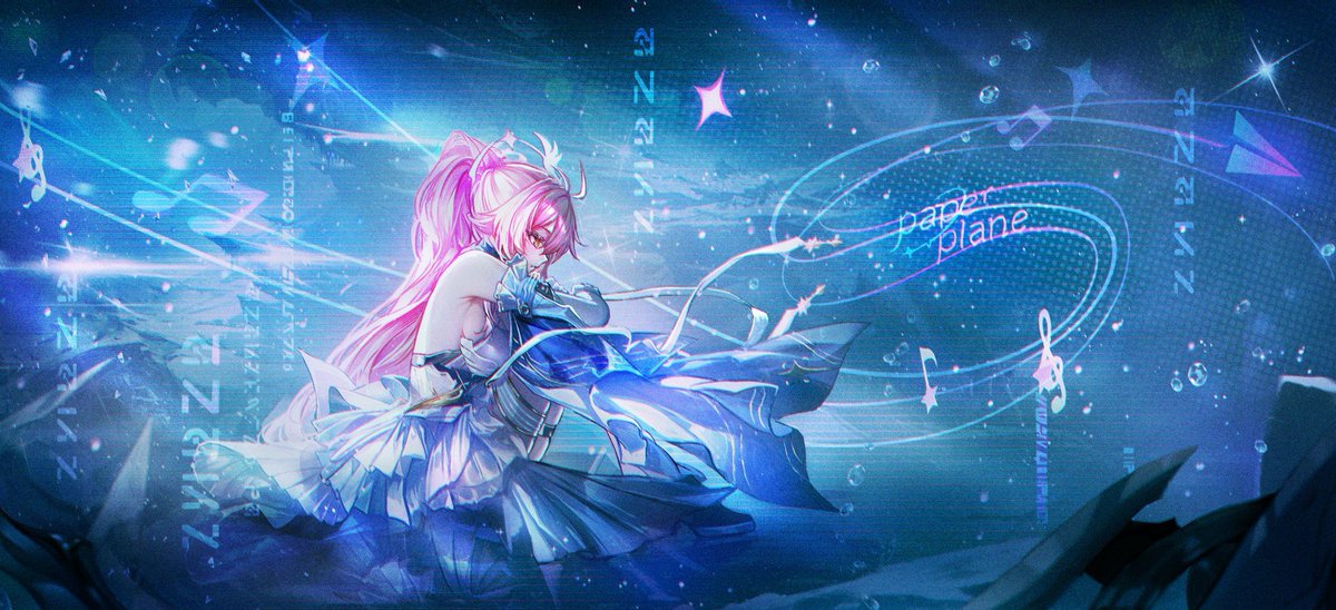AemeathFan1's tweet photo. Letting the sweet melody of the night sky dream with me tonight..... good night everyone! ✨🩷 https://t.co/v0832CVyMl