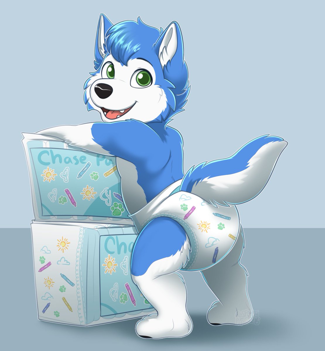 A_spottyPuppy's tweet photo. A puppy for chasethebluewolf https://t.co/I9I9EYIWH3