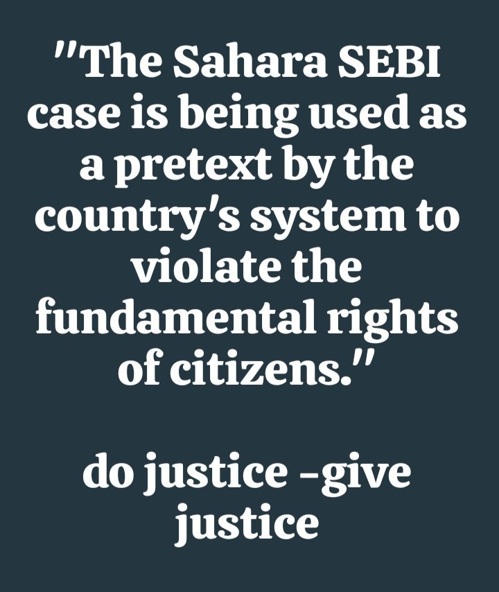 ASITPATTNAIK15's tweet photo. #SAVE_SAHARA_WORKERS_DEPOSITERS
सहारा सेबी मामले में विलंब न्याय के बुनियादी नागरिक हित,स्वेच्छ निर्णयों से प्रभावित किये जा रहे हैं

यह मौलिकअधिकारों का दमन व
नागरिक के धन,सम्मान,रोजगार का कत्ल है
तुरंत न्याय दो
@SEBI_India
@SPMCRT1480 
@PMOIndia
@MinOfCooperatn
@MinistryOfLabo2 https://t.co/ccYeZ9Ju7v