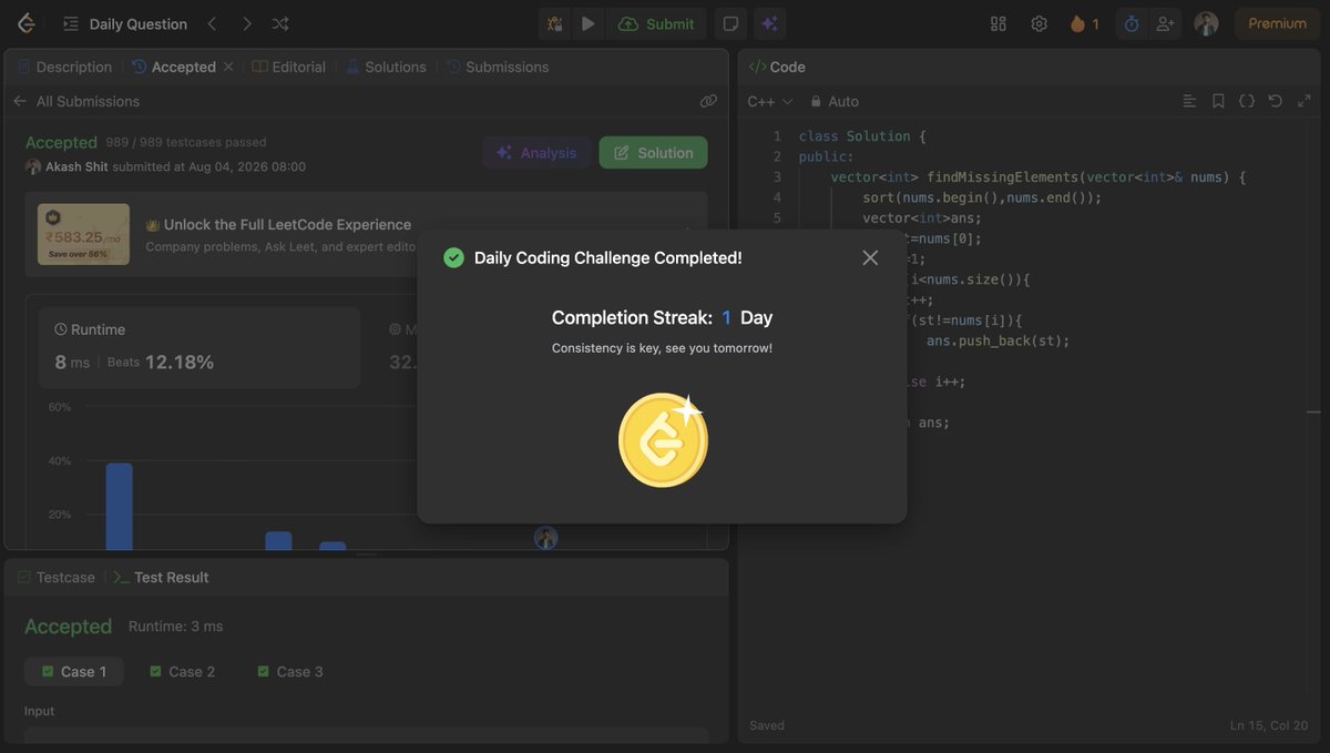akash31_2004's tweet photo. 🔹DAY - 65 🚀

✅LC- POTD
✅GFG- solve 1 question
✅Web dev- create a banking application (full stack)

#CodingJourney #DSA #Programming #PlacementPrep https://t.co/BUR5KVnVfz