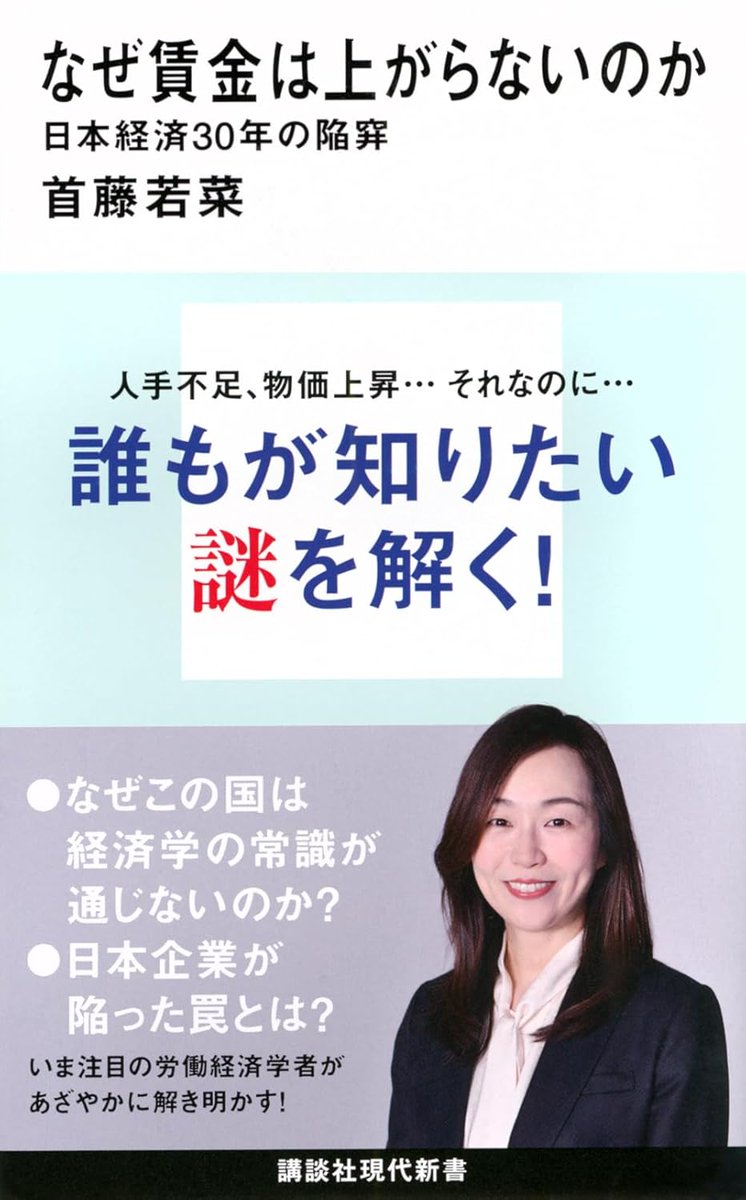 なぜ賃金は上がらないのか 日本経済30年の陥穽 (講談社現代新書) 首藤