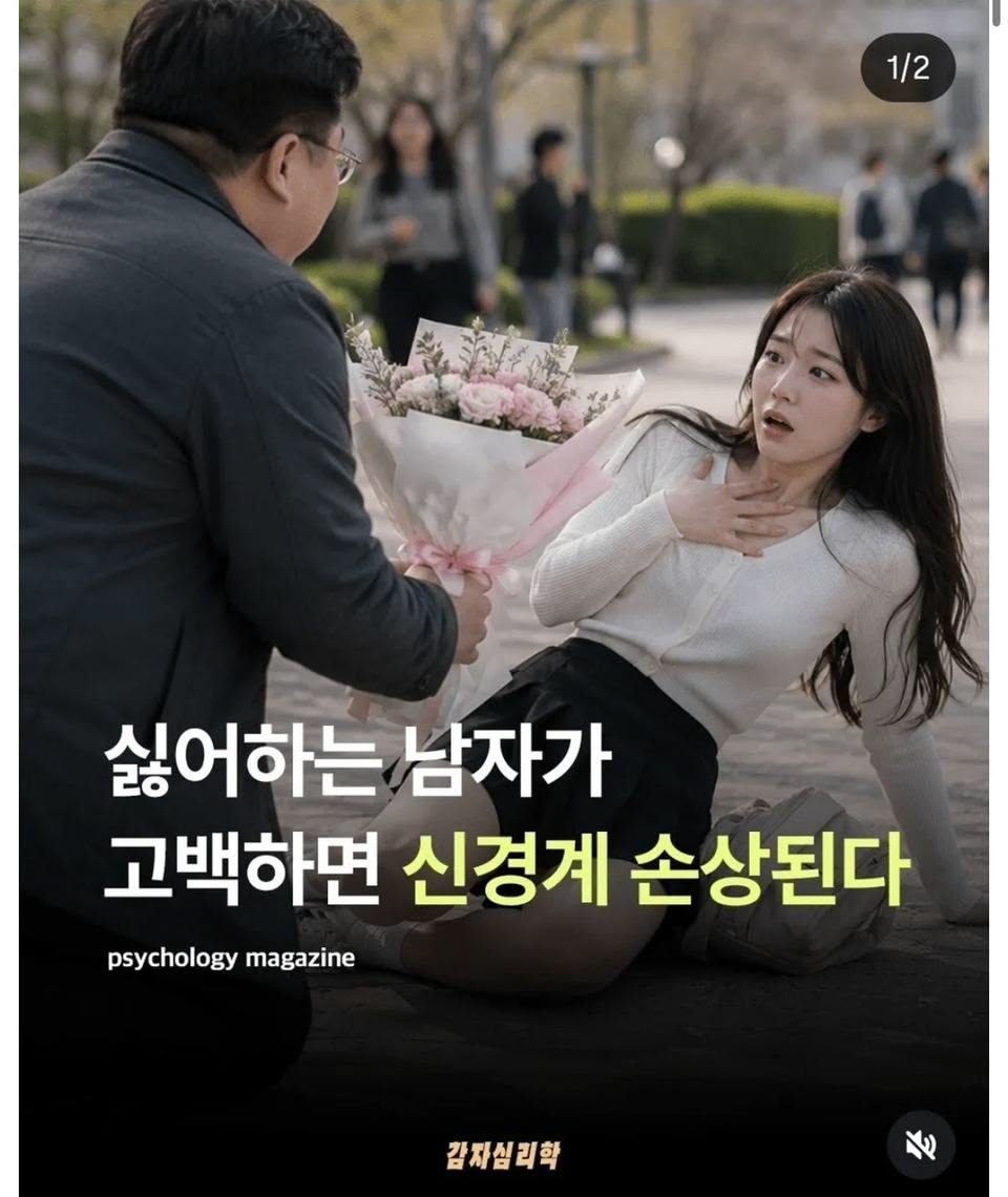 thinkingtree413's tweet photo. 원치 않은 고백도 조심해야 하네요!
<출처: 감자심리학>

싫어하는 사람이 다가올 때 느끼는 
불편함은 단순 감정이 아니라
실제 신경계 손상
(공포 반응 활성화, 
심박수 120회 이상, 
트라우마 수준의 코르티솔 급증)이다.

상대 감정을 배려하거나 부드럽게 거절하려는 생각은
오히려 당신의 신경계를 더 손상시킨다.

*해야 할 일 

1. 단호하게 거절 (“미안하지만 불가능합니다”)  
2. 추가 설명 금지  
3. 완전 차단  
4. 자신의 신경계 회복에 집중