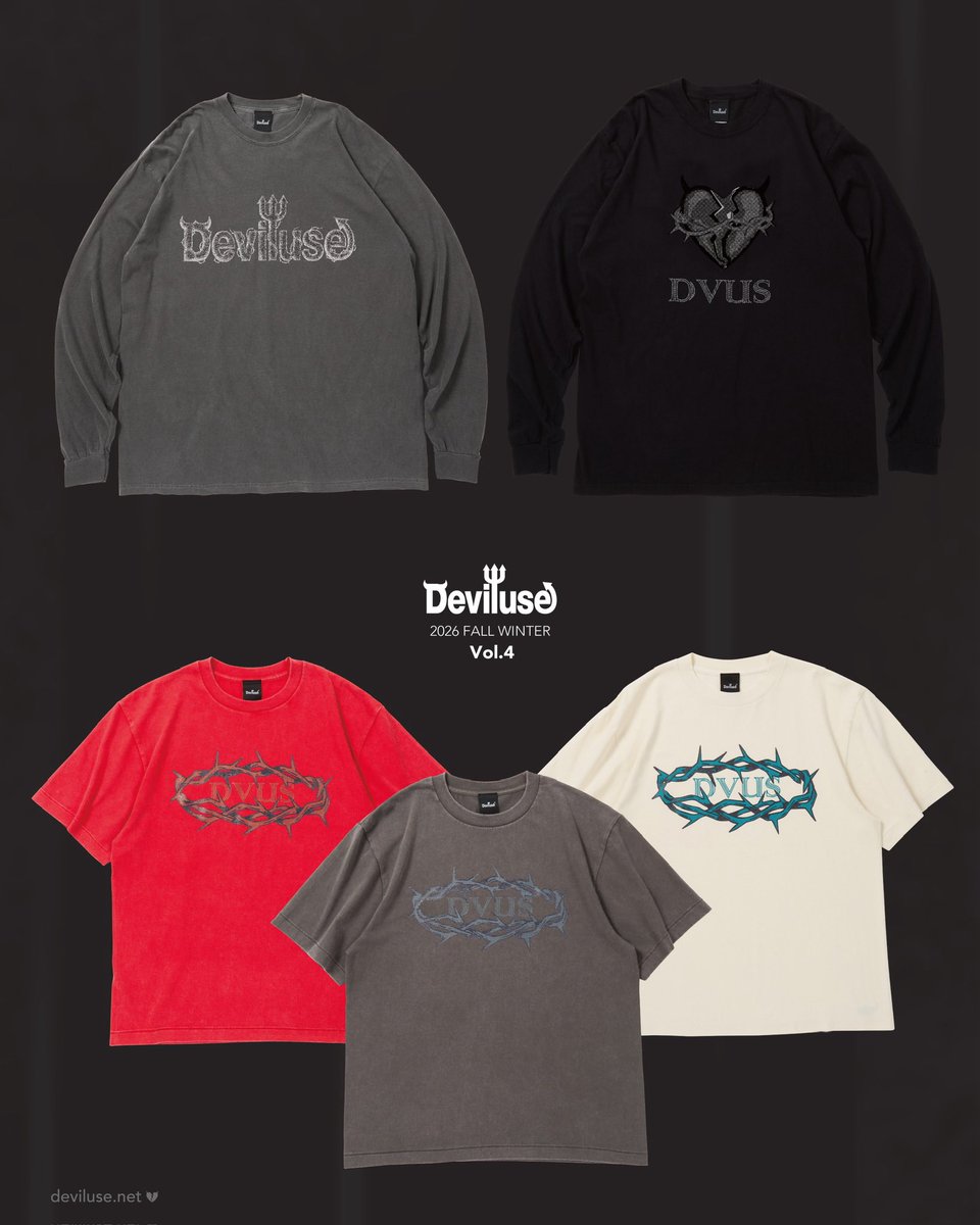 📢😈2026 Fall/Winter💔 【Vol.4】今週末🎉販売開始🚩 •Thorn Logo L/S