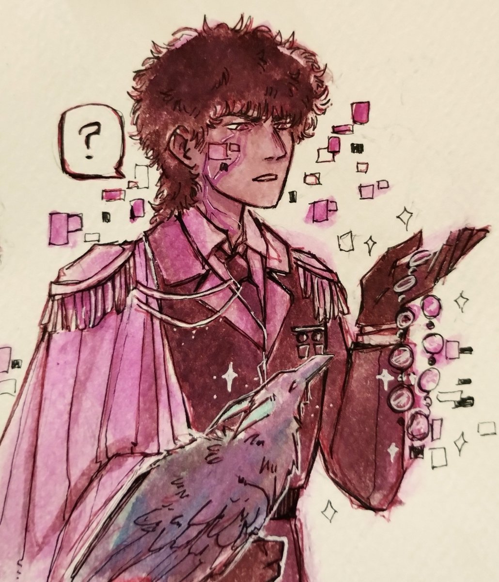ravnnad's tweet photo. Crush 
El regalo de un cuervo~ 
#Glitchravenweek2026 https://t.co/qTMbnxfUD0