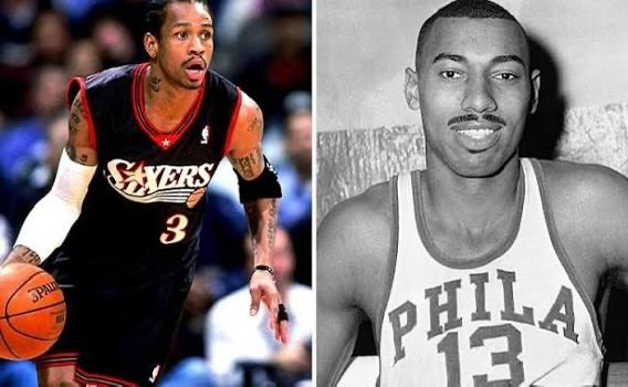 WiltStats's tweet photo. Wilt Chamberlain on watching Allen Iverson in 1999:

"I watch Allen, his scoring is a marvel. He shoots a low percentage, but he doesn't get too many easy shots... He's one of the few players I truly enjoy watching." https://t.co/iRPTjcFF5A