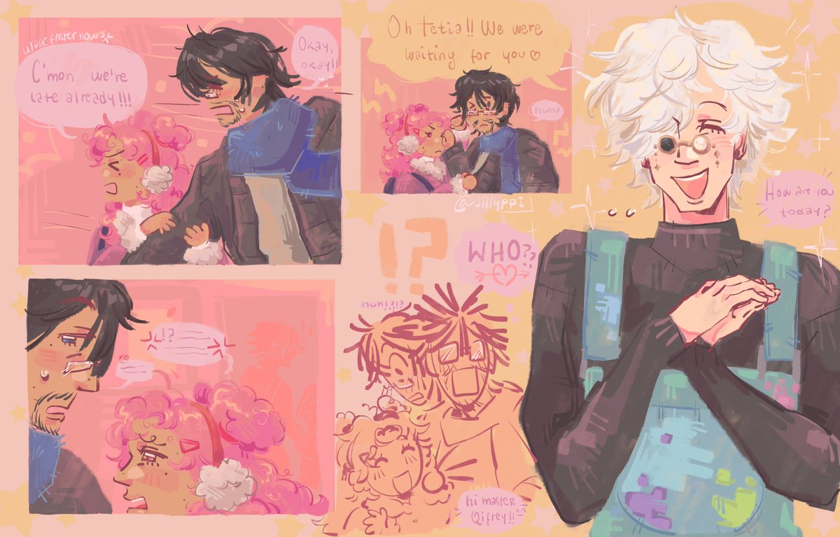 _sillyppi's tweet photo. (modern au) tetia and her loser ass single father olly, let's all live forever ^_^ 🫶
#Δ帽子 #witchhatatelier #orufrey https://t.co/wCkY0dIsCZ