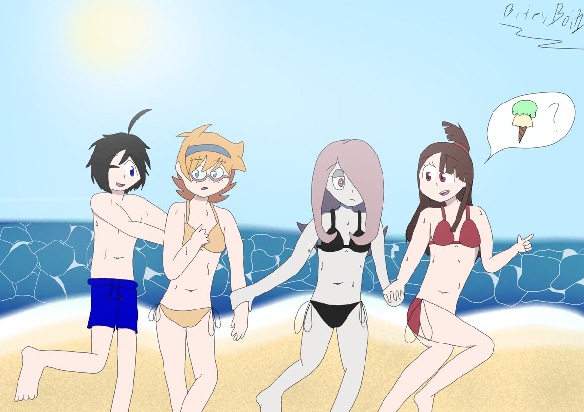 BiteyBoi71's tweet photo. Summer Time~☀️⛱️🍦

#LWA #LWA_jp #OC #LittleWitchAcademia https://t.co/0Cbx2Tiwi2