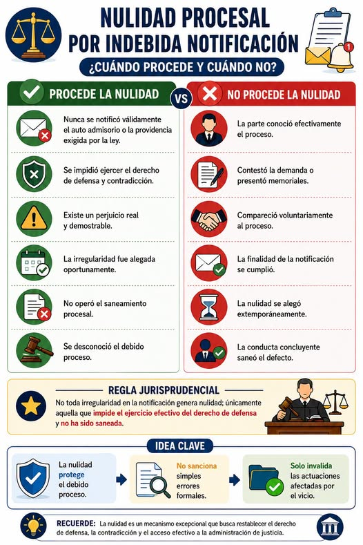 juridicascol's tweet photo. NULIDAD PROCESAL POR INDEBIDAD NOTIFICACION.

✍️ ¿DESEAS ESTAR ACTUALIZADO DIARIO DE TODA LA JURISPRUDENCIA DEL PAIS? SUSCRIBETE  👉https://t.co/BfjLIlBhtB https://t.co/SA8s8t724T