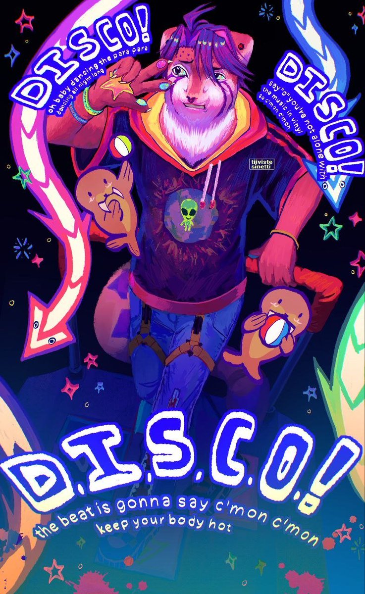 tivistesineti's tweet photo. My fursona! 
Lyrics from d.i.s.c.o. by go go girls 
#furryart #clipstudiopaint #manul https://t.co/jfiCkIiBjq