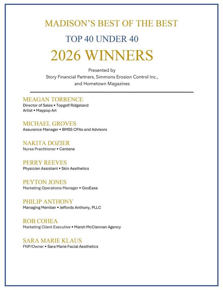 alumni_su's tweet photo. 🎉 Congratulations to Southern University alumna Nikita Dozier - Nurse Practitioner! 🩵💛

The Southern University Alumni – Jackson Metro Chapter proudly celebrates Nikita for being named one of Madison’s Best of the Best – Top 40 Under 40, Class of 2026! https://t.co/cT5yVv9Rms