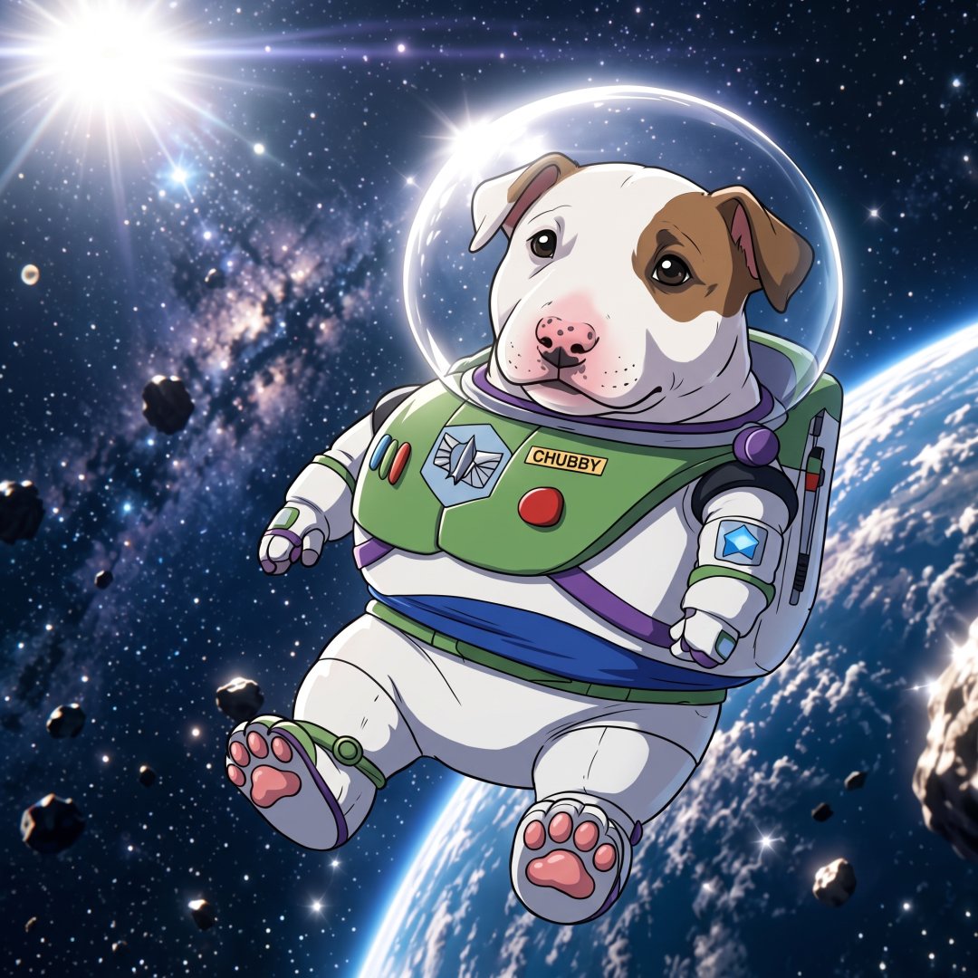 the_chubbydog's tweet photo. $CHUBBYDOG is on a trip to the moon https://t.co/fvpGhlFaW3