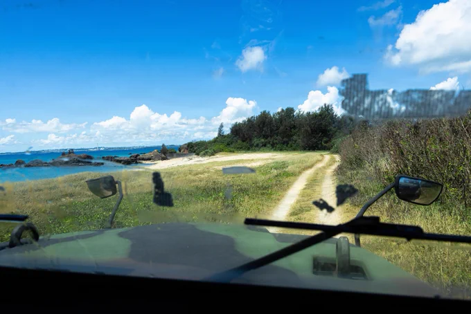U.S. Marines with Truck Company, Headquarters Battalion, 3rd Marine Division, drive Medium Tactical Vehicle Replacements during a littoral maneuver field exercise on Kin Blue Beach, Okinawa, Japan, July 28, 2026. The field exercise was designed to rehearse littoral operations, prepare for unimproved roads and self-recovery on rough terrain. (U.S. Marine Corps photo by Lance Cpl. Kendrick Jackson)\n\n