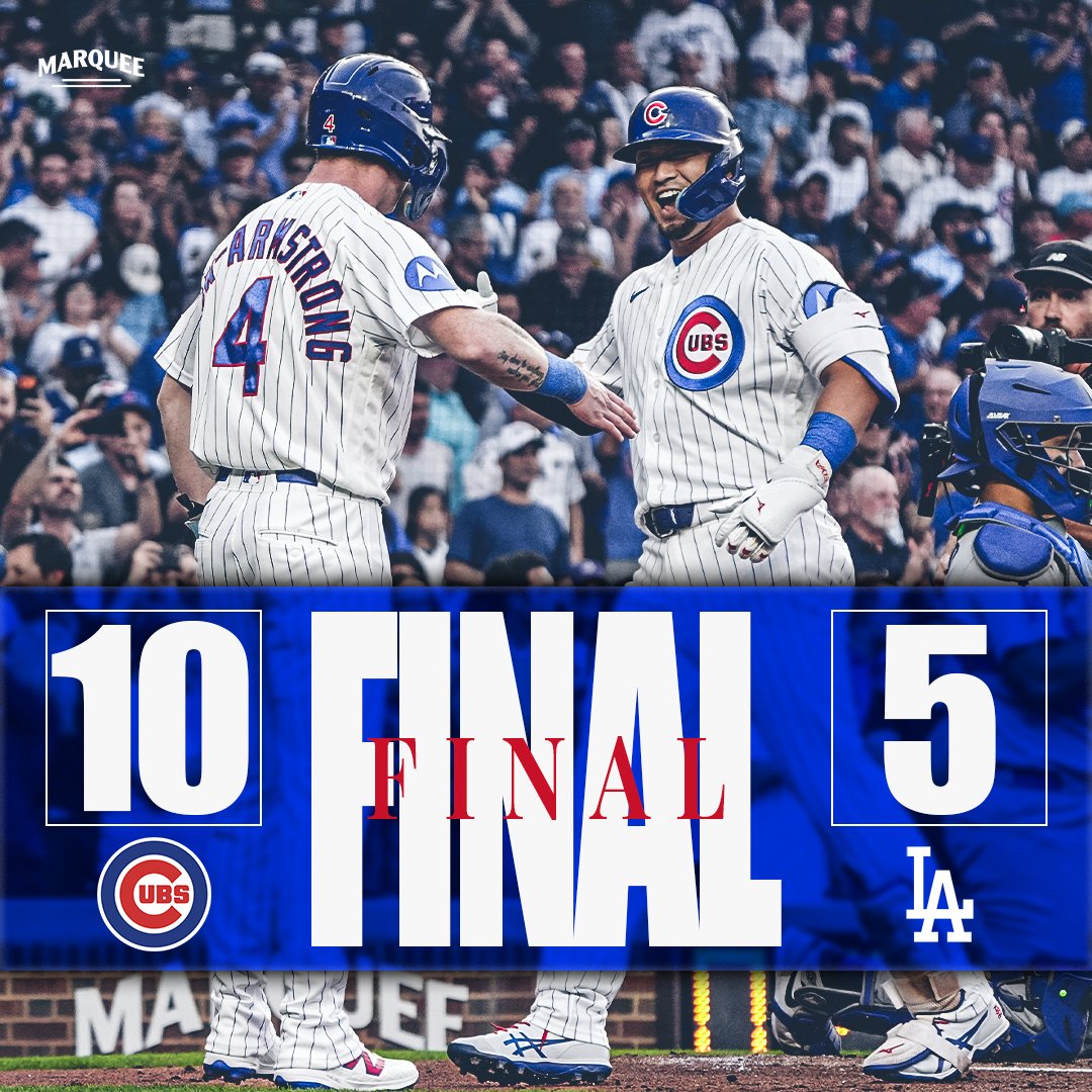 WatchMarquee's tweet photo. CUBS WIN!!! https://t.co/rC1HySdNUV
