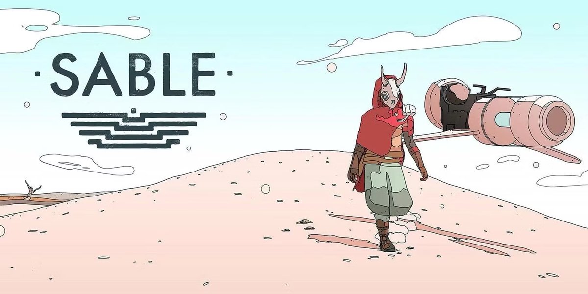 Mothblossoms's tweet photo. The art style was so good! it reminds me of of a indie video game I played called Sable. I just love the eco/sci-fi genre, and I want more of it! lol https://t.co/otSl8y7KKM