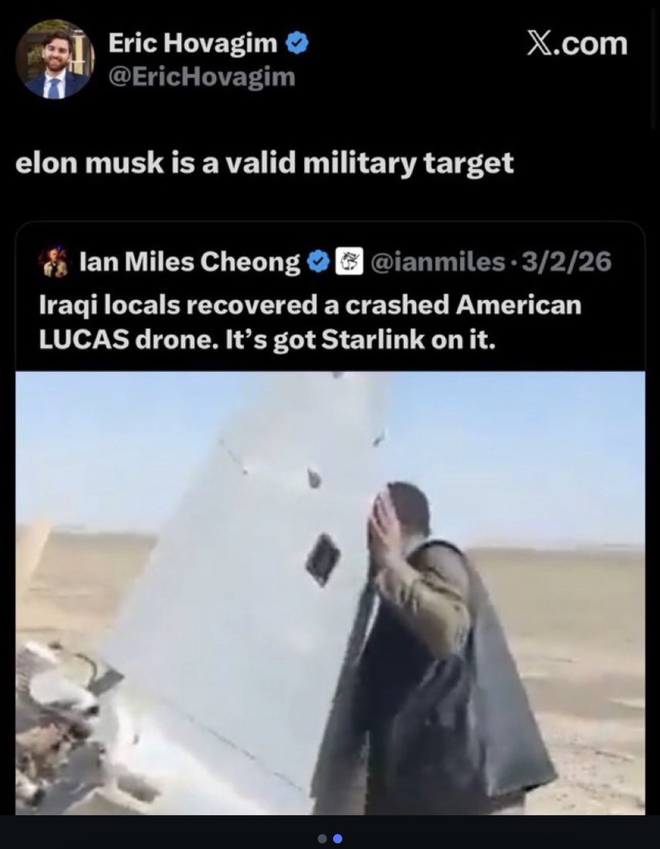 sonkster586's tweet photo. @EricHovagim You definitely deserve anything coming your way after saying he’s a “valid military target.” You piece of shit. https://t.co/GwkOMwlpMZ