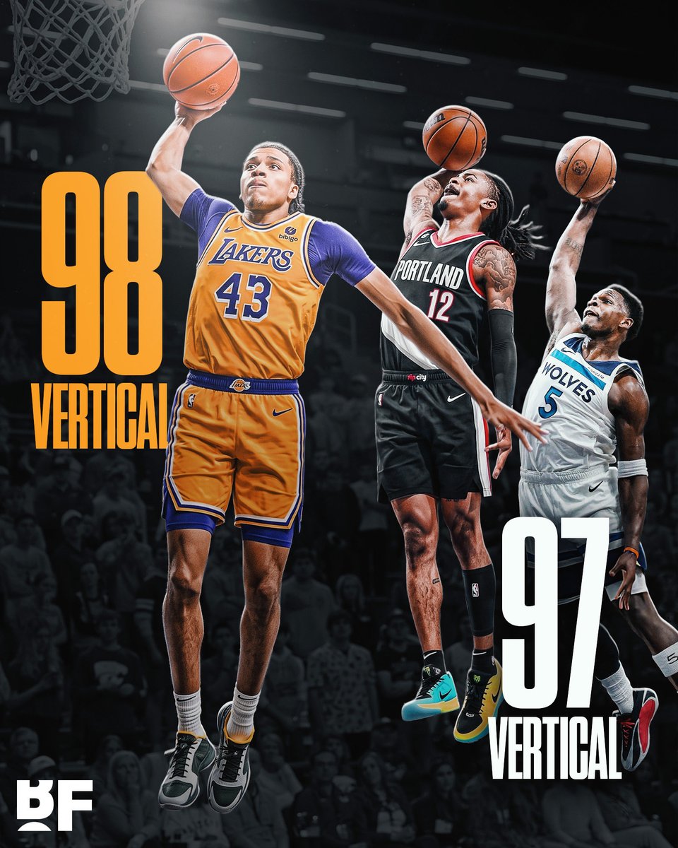 bballforever_'s tweet photo. Lakers' 24th overall pick Cameron Carr has a 98 vertical leap in NBA 2K27, higher than Anthony Edwards and Ja Morant 🔥📈 https://t.co/Nuen3QeSm7
