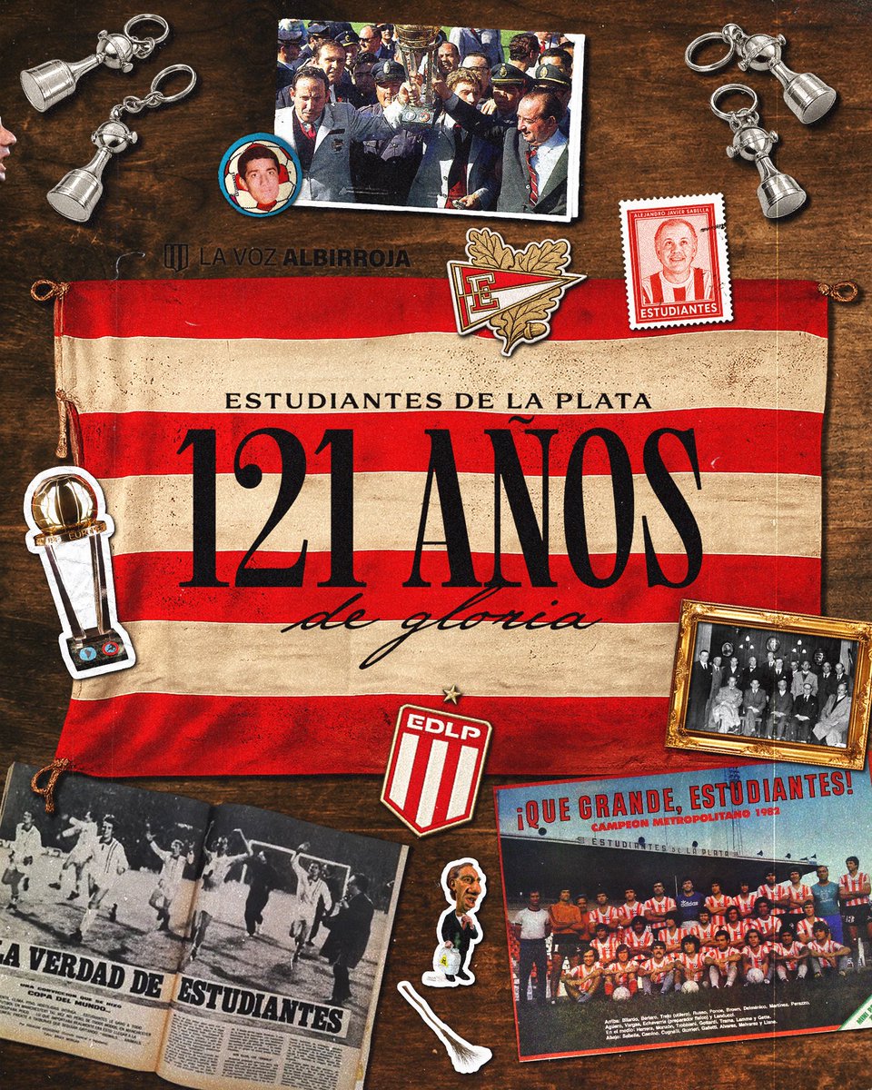Lavozalbirroja's tweet photo. ❤️🇦🇹 ¡Feliz aniversario, Pincha de mi vida!

Hace 121 años, unos jóvenes estudiantes de La Plata decidieron fundar un club que cambió para siempre la historia del fútbol mundial.

Hoy celebramos el orgullo de pertenecer a esta familia, recordando a quienes hicieron grande este escudo y renovando el compromiso de seguir escribiendo nuestra historia.

#EDLP #121AñosDeGloria