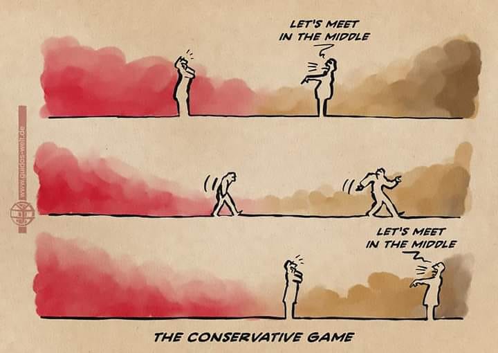 KatCastel6's tweet photo. Be careful- #FascistCreep
The fascist, like most abusers, knows how to slowly draw you away from your boundaries and values. They play a slow predatory game. Be aware of this tactic.
#ClassWar https://t.co/HImjKscDMw