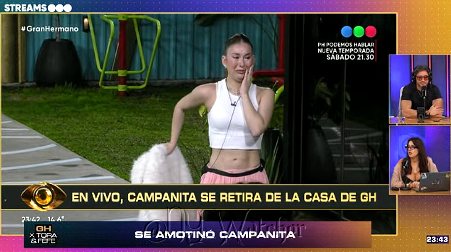 NY_Watcher's tweet photo. #GH2026 The NEXT Housemate EVICTED from the #GranHermano House is->CAMPANITA<-🚪🚶‍♀️Which means->SOL<-is SAFE and the Rigging Continues-Another GH Dumb Mistake-Campanita didn't want to leave and rebelled against BIG in her own Special Way then Left giving a Historical Show Moment🤔 https://t.co/mQRMJ4DbRA