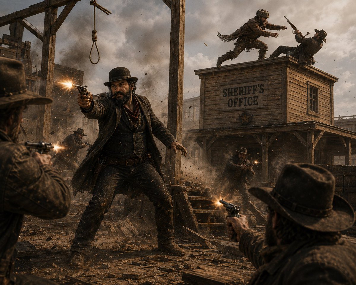 StoriesByMatt1's tweet photo. What is “Find Janus?”

Well, it’s brand new TTRPG that I made it myself, it is thing that starts off in the old west of Cowboys, fighting spirits, zombies monsters before it takes a hard 180 into a cyberpunk futuristic reality! How you might ask what tune in and find out! https://t.co/SAWPBzoBbO