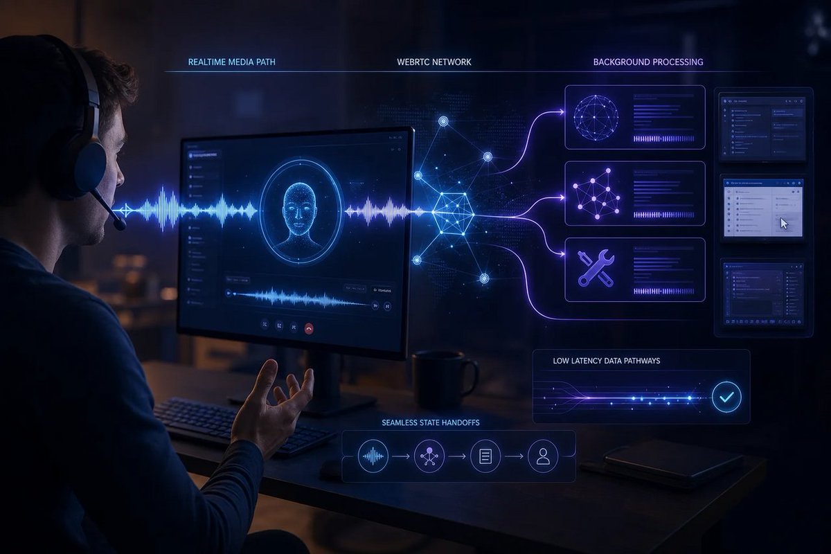 windowsforum's tweet photo. 🎙️ ChatGPT Voice can keep chatting on Windows while agents handle search, reasoning, and computer tasks in the background. Less AI assistant, more coworker who never logs off.
https://t.co/9NNCeL9Atd
#Webrtc #WindowsDesktopApp #ChatgptVoice #GptLive https://t.co/0z3JYKCR7Q