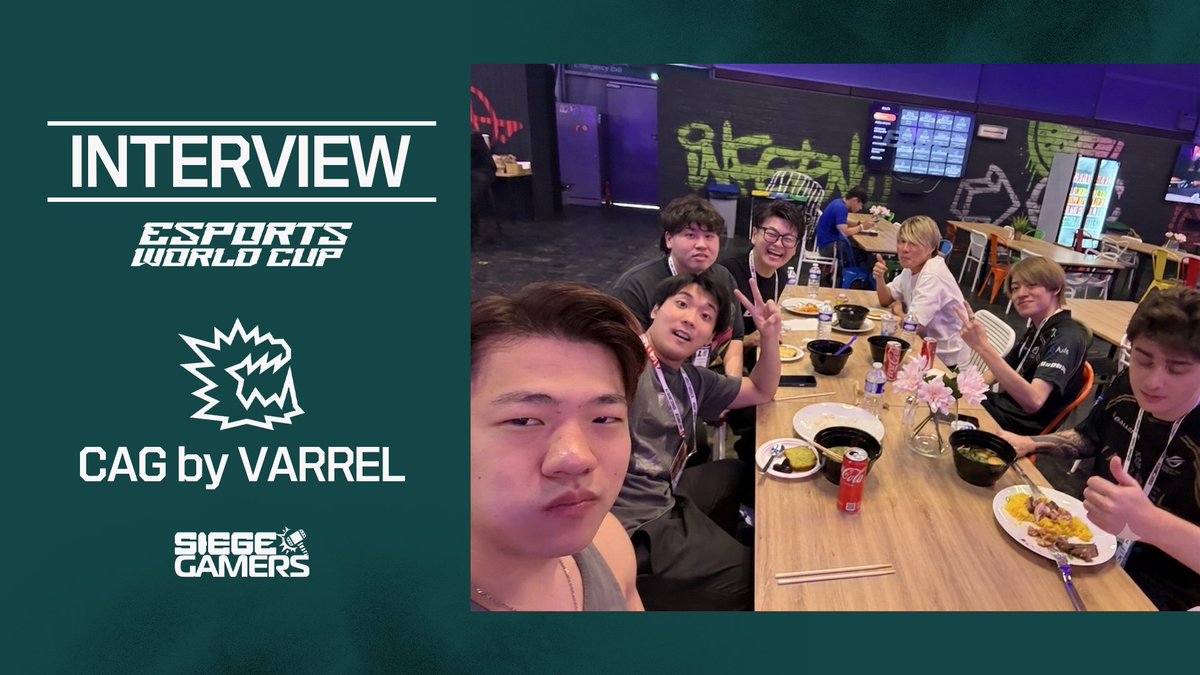 SiegeGamers_jp's tweet photo. 【#EWC】
VARREL移籍後、初の世界大会に挑むCAG by VARRELにインタビュー🎙️

1⃣VARRELに移籍して感じたこと
2⃣Stage 1を振り返って
3⃣背中がデカすぎる漢の好調の要因
4⃣EWCに向けて…！

CAGの初戦はFNATIC！
本日21:00から対戦です🔥
#VLWIN

▼インタビュー全文はこちら▼
https://t.co/vIxKe1rbmc https://t.co/UKBliD4LjF