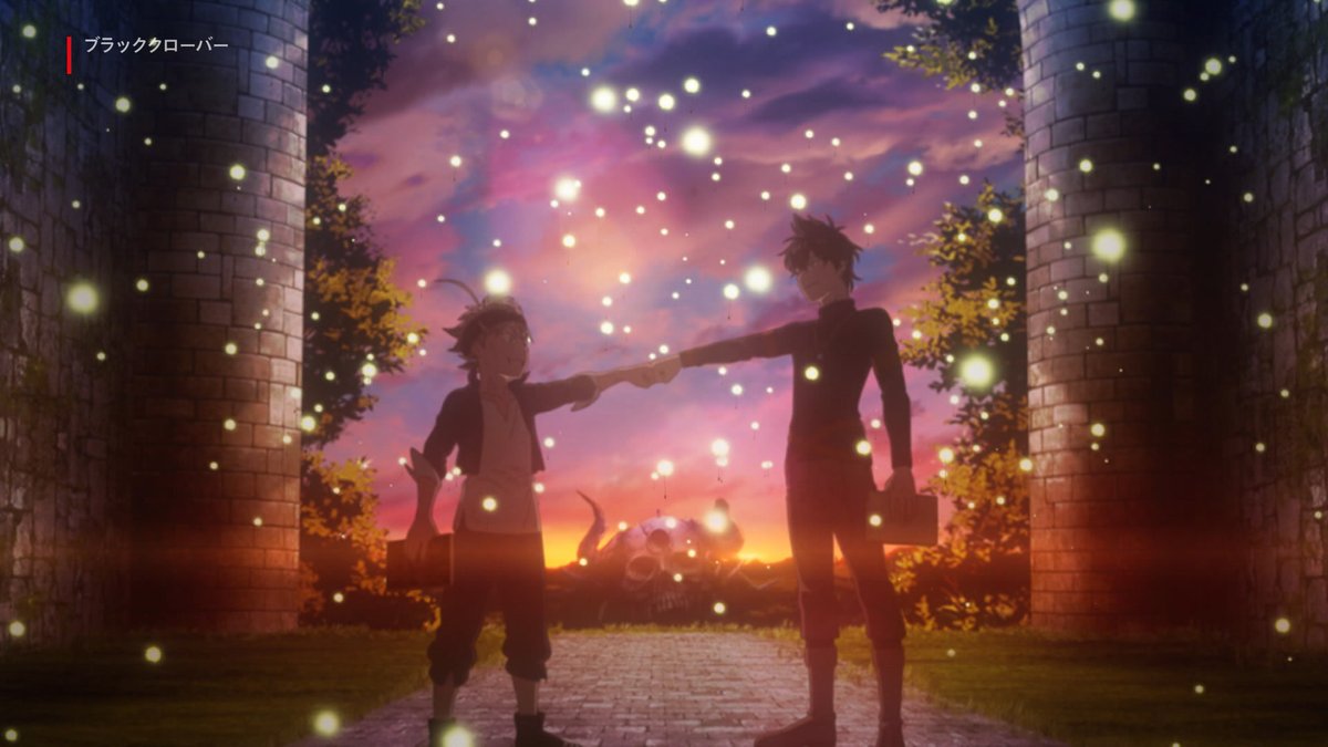 NetflixJP's tweet photo. 覚えてる？ 彼らが交わした約束を
すべてはここから始まった
『ブラッククローバー』1st SeasonはNetflixにて配信中！

#ブラッククローバー https://t.co/ZUDMWXsFYl