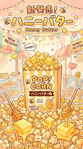 reactant15's tweet photo. 新商品
ハニーバター🍯ポップコーン🍿
こちらは定番商品として販売させて頂きます♪
価格：¥400 https://t.co/eFKDQPL84P