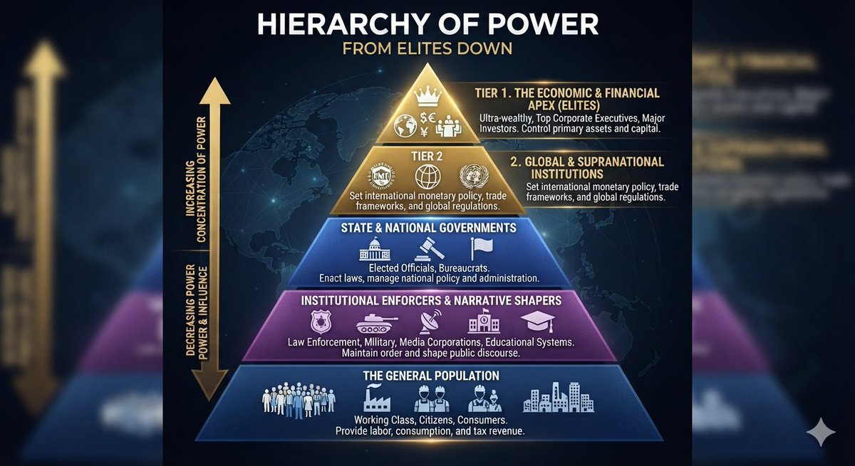 EngrKizzy's tweet photo. @Aladecho5 @SirJarus How is  Elon Musk this  influential? This is the hierarchy of power, always has been. https://t.co/pGz9Yil22Y