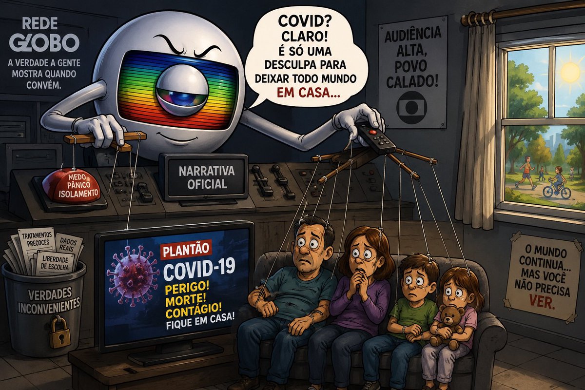 ujuelias's tweet photo. @pfigueiredo08 Quero saber quando a Rede Globo vai assumir a m… que fez, a imprensa que mais propagou essa farsa do fica em casa, com seus artistas militantes, enquanto as pessoas adoeciam em casa principalmente psicologicamente, mas eles nunca deixaram de ir e vir, canalhas FDPs. https://t.co/vokqsHlZQT