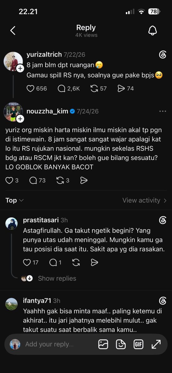 Catatan_ali7's tweet photo. Padahal Sudah jadi rahasia umum kalau pasien BPJS sering mendapatkan Diskriminasi dalam pelayanan 

Dan gua sering rasakan itu bahkan sampai detik ini

Bukan berbenah malah pada sibuk sangkal sana sangkal sini Bahkan Hate komen

Dan BPJS itu tidak semua gratis ada juga Yg Bayar https://t.co/M0XNROR1ZL