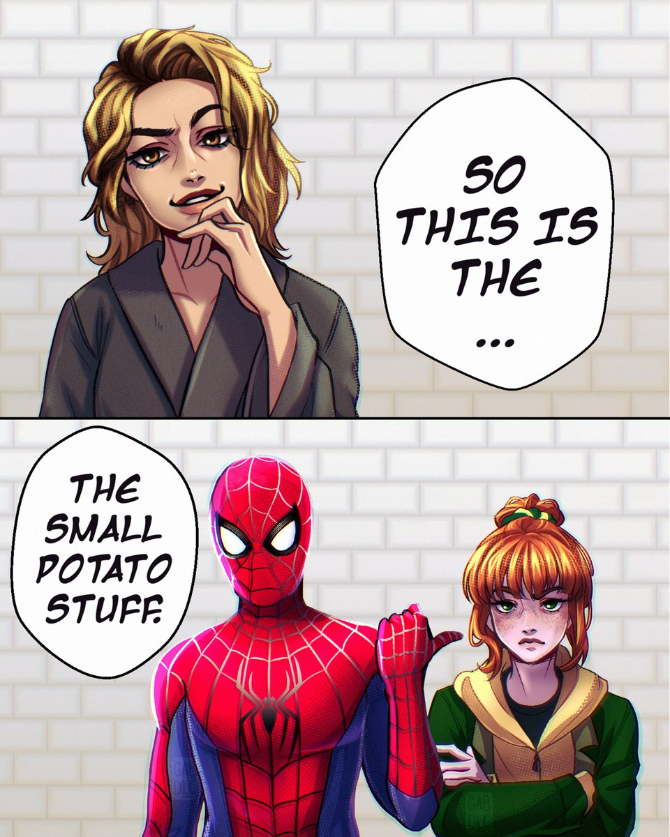 gabdlc_'s tweet photo. small potato stuff 

#spiderman #spidermanbrandnewday https://t.co/x07xQh2Jc9