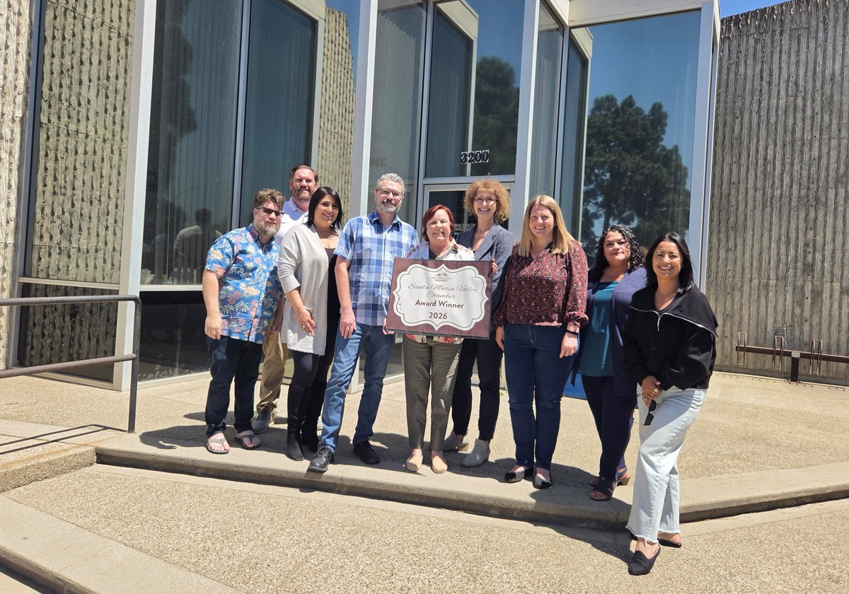 SantaMariaTimes's tweet photo. The Santa Maria Times is thrilled to have been chosen as Large Business of the Year by the Santa Maria Valley Chamber of Commerce! 
The Times has been publishing continuously since 1882. 
We are proud and honored to be recognized -
https://t.co/WxzAPPbRCP https://t.co/qXMp3I8fNN