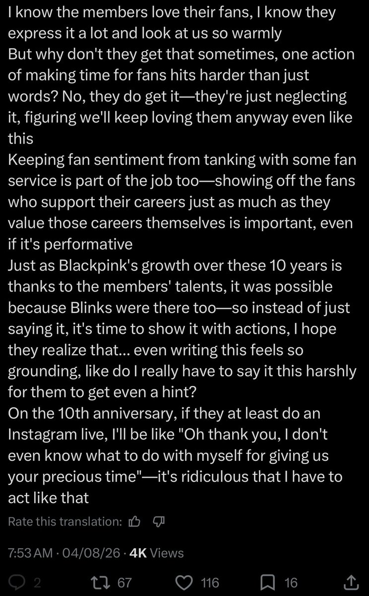 honorslisa's tweet photo. you know it’s bad when k blinks are losing it https://t.co/KJVwWmv4ak