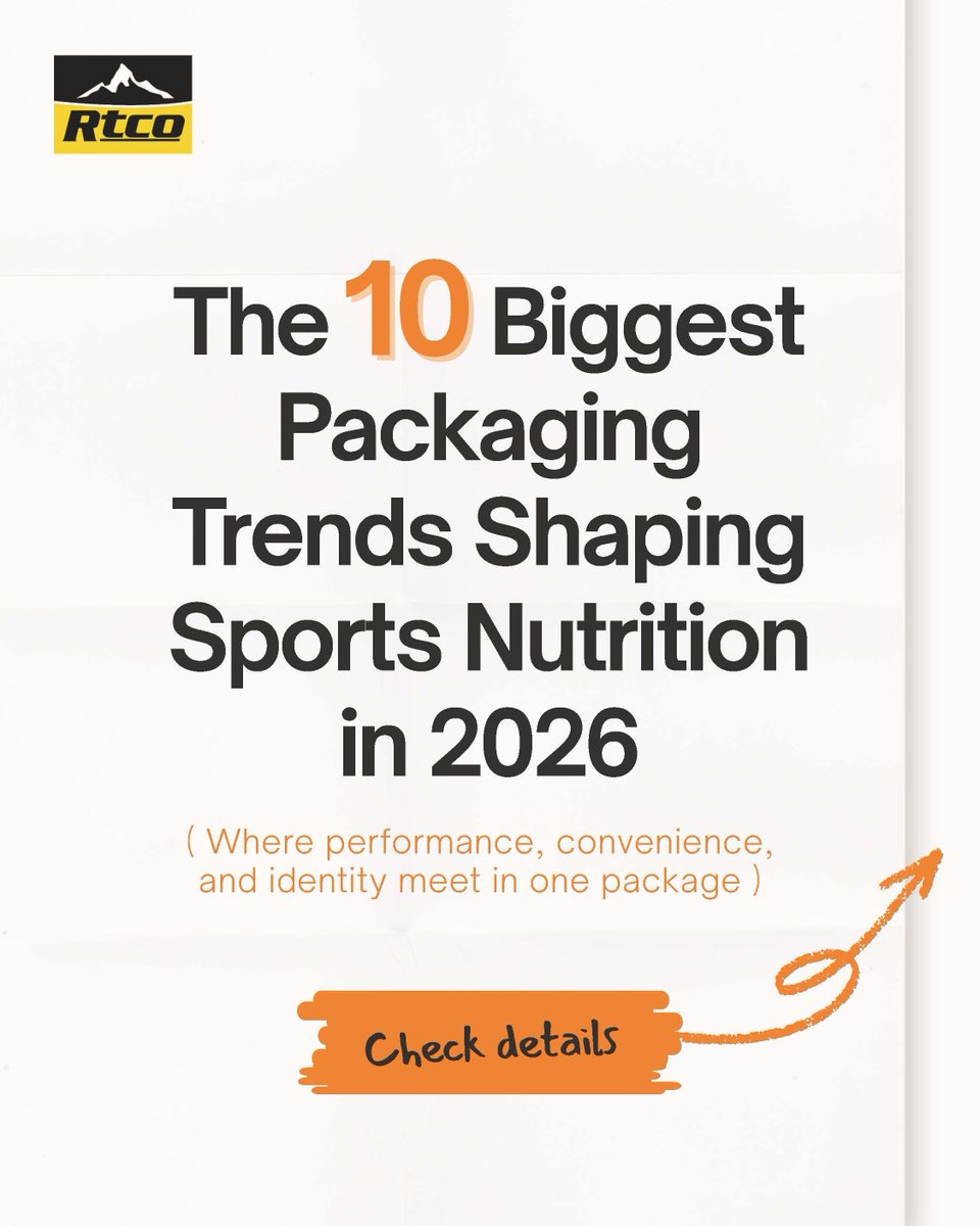 rtco_packaging's tweet photo. Over the past decade, packaging in the nutrition world has shifted from “nice to have” to “mission critical.” But 2026 will be different.
#RTCO #PackagingMatters #NutritionBrand #SustainablePackaging #PrivateLabel #PackagingDesign https://t.co/V6n6fbBltp