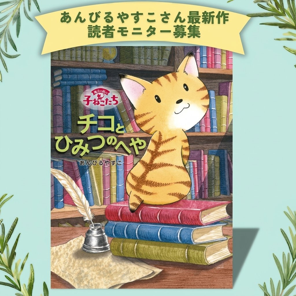 poplarsha's tweet photo. /／
#あんびるやすこ さん最新作
読者モニター募集のお知らせ🐱
\＼

9月刊行予定『魔法の庭の子ねこたち　チコとひみつのへや』の #読者モニター を募集いたします！
人気児童文学作家・あんびるやすこさんの最新作を一足先に読めるチャンス✨

🍀対象年齢：5～9歳頃まで
🍀締切：2026年8月9日（日）23:59

詳細はこちら👇
https://t.co/rzzpGYGYuP