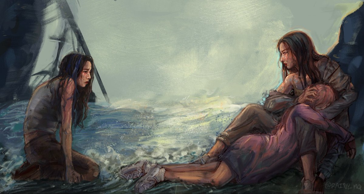 rainy_mq's tweet photo. Two girls who keep memories #nmixxfanart #nmixx https://t.co/WcSN0tr1O8